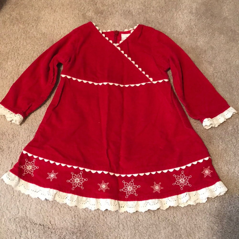 Hanna Andersson Holiday Season Dress- Size 80